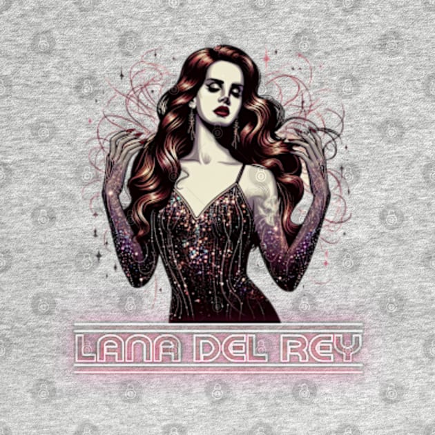 Lana Del Rey - Glittering and Gorgeous. by Tiger Mountain Design Co.